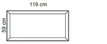 Pli Desk 59 x 119 cm