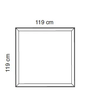 Pli Oversize paneel 119 x 119 cm