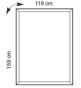 Pli Oversize paneel 119 x 159 cm